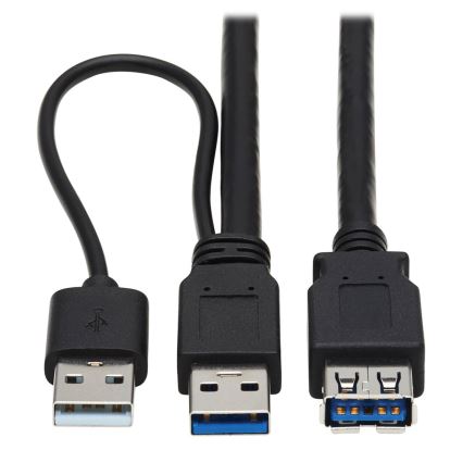 Tripp Lite U330-10M-1 USB cable 393.7" (10 m) USB 3.2 Gen 1 (3.1 Gen 1) USB A 2 x USB A Black1