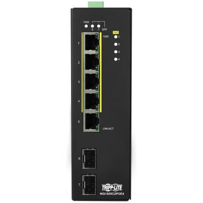 Tripp Lite NGI-S05C2POE4 network switch Managed Gigabit Ethernet (10/100/1000) Power over Ethernet (PoE) Black1