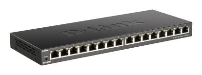 D-Link DGS-1016S network switch Unmanaged Gigabit Ethernet (10/100/1000) Black1