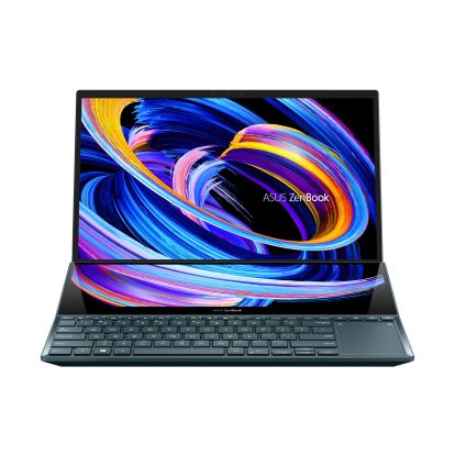ASUS ZenBook Pro Duo 15 OLED UX582HS-XH99T notebook i9-11900H 15.6" Touchscreen 4K Ultra HD Intel® Core™ i9 32 GB DDR4-SDRAM 1000 GB SSD NVIDIA GeForce RTX 3080 Wi-Fi 6 (802.11ax) Windows 11 Pro Blue1