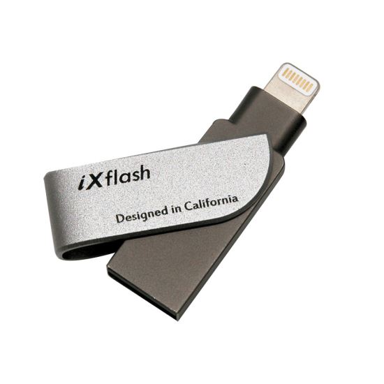 Vinpower Digital IXF-032-SG USB flash drive 32 GB USB Type-A / Lightning 3.0 Black, Gray1
