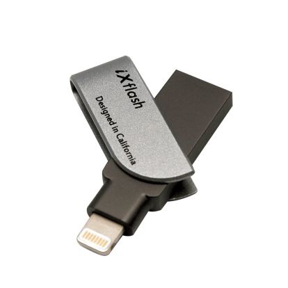 Vinpower Digital IXF-256-SG USB flash drive 256 GB USB Type-A / Lightning 3.0 Black, Gray1