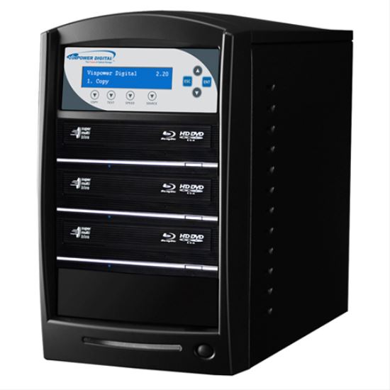 Vinpower Digital SharkBlu SATA Blu-ray/DVD/CD HDD-3 HDD duplicator 3 copies Black1