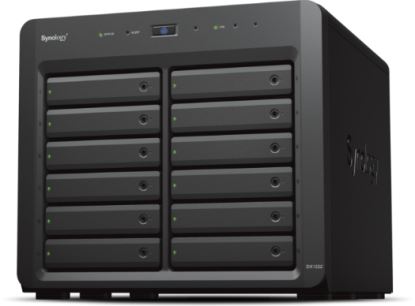 Synology DX1222 storage drive enclosure HDD/SSD enclosure Black 2.5/3.5"1