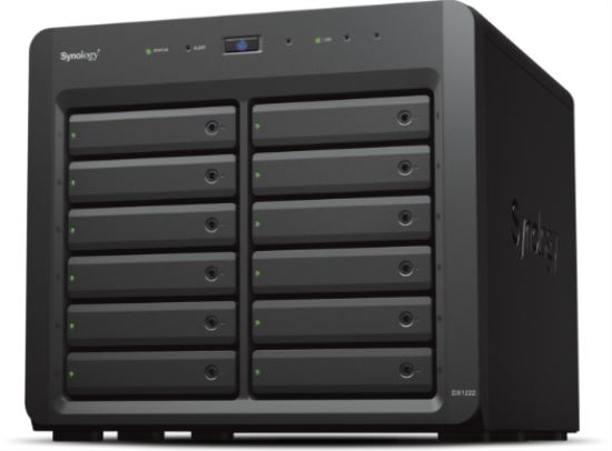 Synology DX1222 storage drive enclosure HDD/SSD enclosure Black 2.5/3.5"1