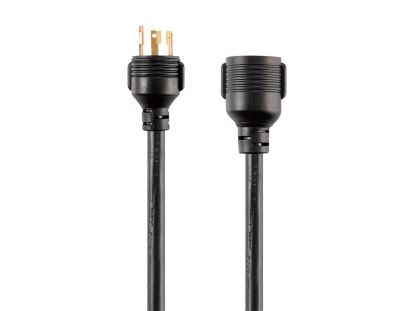 Monoprice 40145 power cable Black 177.2" (4.5 m) NEMA L5-30P NEMA L5-30R1