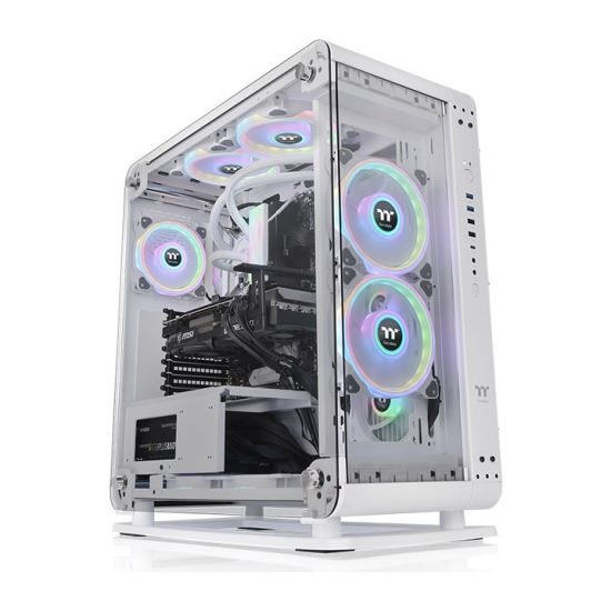 Thermaltake Core P6 Tempered Glass Snow Mid Tower Midi Tower White1