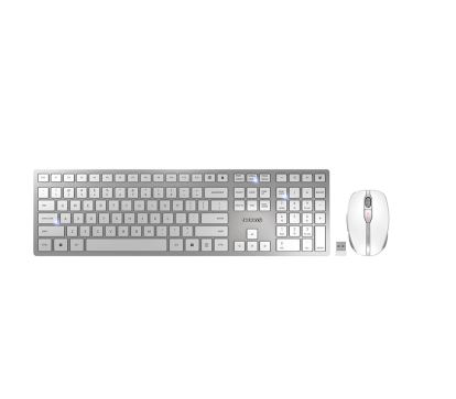 CHERRY DW 9100 SLIM keyboard RF Wireless + Bluetooth QWERTY English Mouse included Silver1