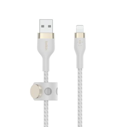 Belkin CAA010BT2MWH USB cable 78.7" (2 m) USB A USB C/Lightning White1