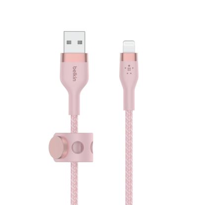 Belkin CAA010BT2MPK USB cable 39.4" (1 m) USB A USB C/Lightning Pink1