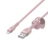 Belkin CAA010BT2MPK USB cable 39.4" (1 m) USB A USB C/Lightning Pink4
