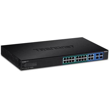 Trendnet TPE-1620WSF network switch Managed L2/L3 Gigabit Ethernet (10/100/1000) Power over Ethernet (PoE) 1U Black1