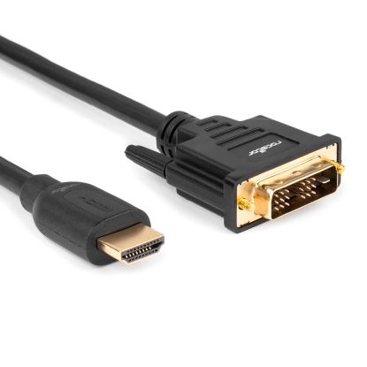 Rocstor Y10C266-B1 video cable adapter 39.4" (1 m) HDMI Type A (Standard) DVI-D Black1