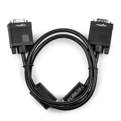 Rocstor Y10C267-B1 VGA cable 39.4" (1 m) VGA (D-Sub) Black1