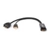 Rocstor Y10A234-B1 video cable adapter 8.66" (0.22 m) HDMI Type A (Standard) DisplayPort + USB Type-A Black1