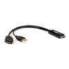 Rocstor Y10A234-B1 video cable adapter 8.66" (0.22 m) HDMI Type A (Standard) DisplayPort + USB Type-A Black4