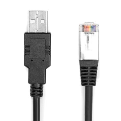 Rocstor Y10C280-B1 serial cable Black 70.9" (1.8 m) USB Type-A RJ-451
