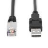 Rocstor Y10C280-B1 serial cable Black 70.9" (1.8 m) USB Type-A RJ-455