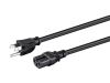 Monoprice 40070 power cable Black 118.1" (3 m) NEMA 5-15P C15 coupler1