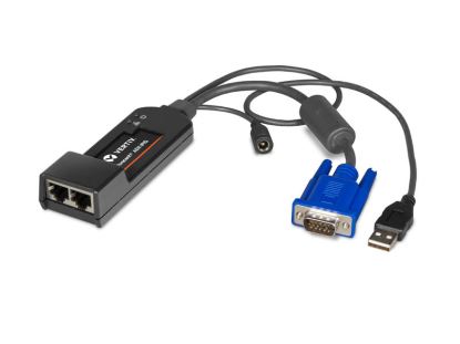 Vertiv Avocent ADX-IPIQ-400 video cable adapter 2 x RJ-45 DVI-I + 3.5mm + USB Type-B Black1