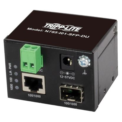 Tripp Lite N785-I01-SFP-DU network media converter 1000 Mbit/s Multi-mode, Single-mode Black1
