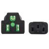 Tripp Lite P006AB-C08-HG power cable Black 96.1" (2.44 m) NEMA 5-15P C13 coupler3