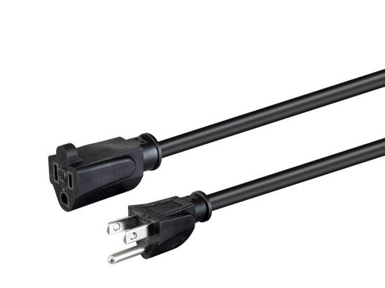 Monoprice 35045 power cable Black 11.8" (0.3 m) NEMA 5-15P NEMA 5-15R1