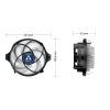 ARCTIC Alpine 23 - Compact AMD CPU-Cooler Processor Air cooler 3.54" (9 cm) Aluminum, Black 1 pc(s)6