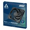 ARCTIC P12 Slim PWM PST Computer case Fan 4.72" (12 cm) Black 1 pc(s)6