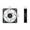 ARCTIC P14 PWM PST A-RGB 0dB Computer case Fan 5.51" (14 cm) Black 1 pc(s)4