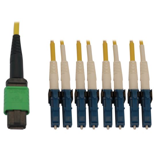 Tripp Lite N390X-02M-8L-AP fiber optic cable 78.7" (2 m) MPO/MTP 4x LC OFNR OS2 Green, Black, Blue, Yellow1