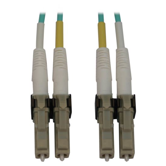 Tripp Lite N820X-08M fiber optic cable 315" (8 m) LC OFNR OM3 Aqua color, Beige1