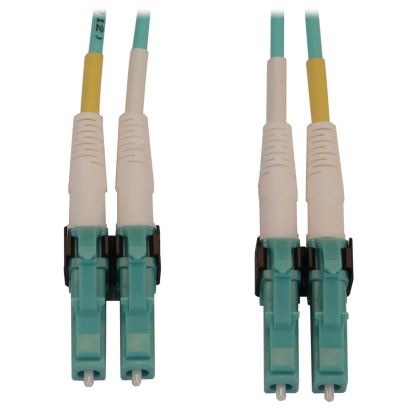 Tripp Lite N820X-05M-OM4 fiber optic cable 196.9" (5 m) LC OFNR Aqua color1