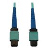 Tripp Lite N846B-01M-24-P fiber optic cable 39.4" (1 m) MPO/MTP OFNR OM3 Aqua color, Black, Blue1