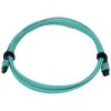 Tripp Lite N846B-03M-24-P fiber optic cable 118.1" (3 m) MPO/MTP OFNR OM3 Aqua color, Black, Blue2