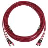 Tripp Lite N858B-15M-3X8MG fiber optic cable 590.6" (15 m) 3x MTP/MPO OFNR OM4 Black, Magenta2