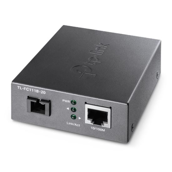TP-Link TL-FC111B-20 network media converter 100 Mbit/s Single-mode Black1