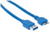 Manhattan 0.5m, USB3.0-A/USB3.0 Micro-B USB cable 19.7" (0.5 m) USB 3.2 Gen 1 (3.1 Gen 1) USB A Micro-USB B Blue2