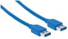 Manhattan 354295 USB cable 70.9" (1.8 m) USB 3.2 Gen 1 (3.1 Gen 1) USB 3.0 Type-A Blue2