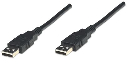 Manhattan 306089 USB cable 70.9" (1.8 m) USB 2.0 USB A Black1