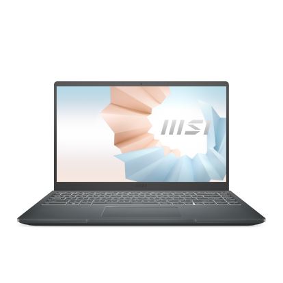 MSI Modern 14 B11MOU-1024 i5-1155G7 Notebook 14" Full HD Intel® Core™ i5 8 GB DDR4-SDRAM 512 GB SSD Wi-Fi 6 (802.11ax) Windows 11 Home Carbon, Gray1