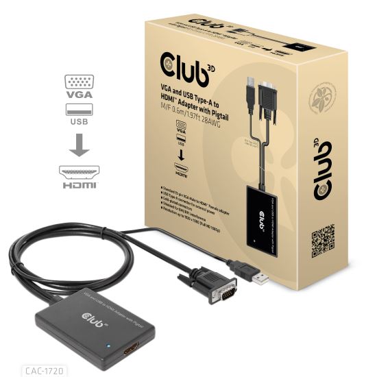 CLUB3D CAC-1720 video cable adapter1