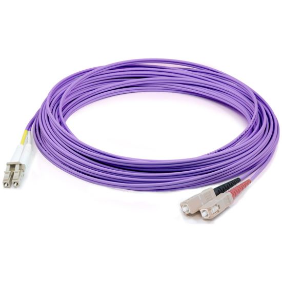 AddOn Networks ADD-SC-LC-2M5OM4-PE fiber optic cable 78.7" (2 m) OFNR OM4 Purple1