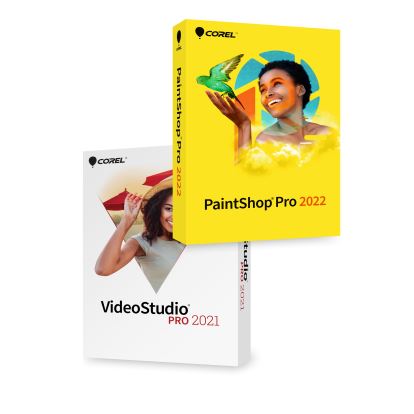 Corel Photo Video Editor Bundle Pro: PaintShop Pro 2022 and VideoStudio Pro 2021 Full 1 license(s)1