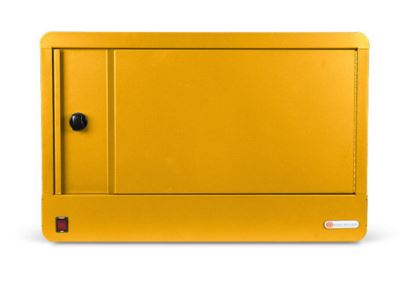 Bretford CUBE Micro Station Portable device management cabinet Yellow1