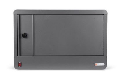 Bretford CUBE Micro Station Portable device management cabinet Platinum1