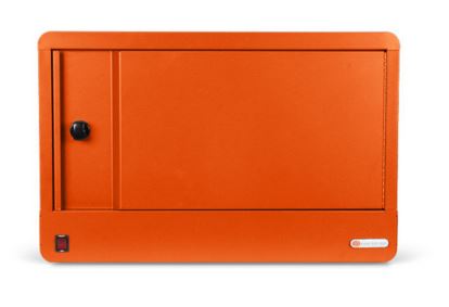 Bretford CUBE Micro Station Portable device management cabinet Orange1