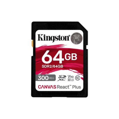 Kingston Technology Canvas React Plus 64 GB SD UHS-II Class 101