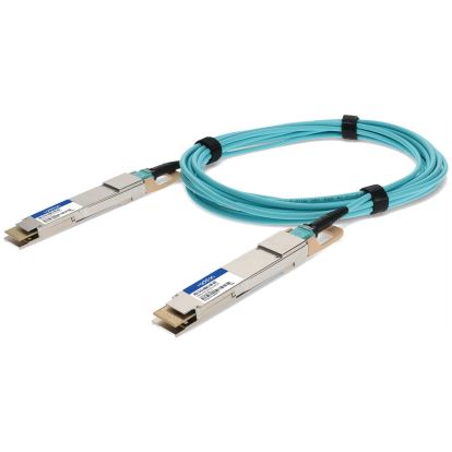 AddOn Networks AOC-D-D-400G-1M-AO InfiniBand cable 39.4" (1 m) QSFP-DD Blue1