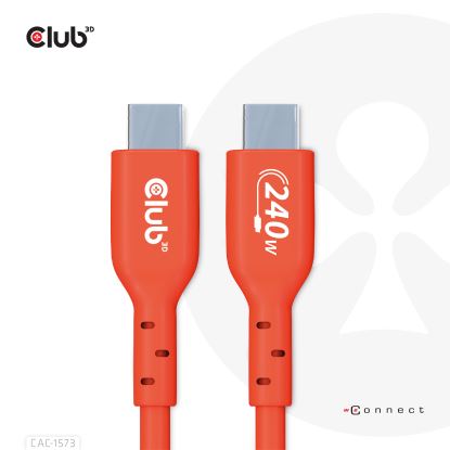 CLUB3D CAC-1573 USB cable 78.7" (2 m) USB4 Gen 2x2 USB C Red1